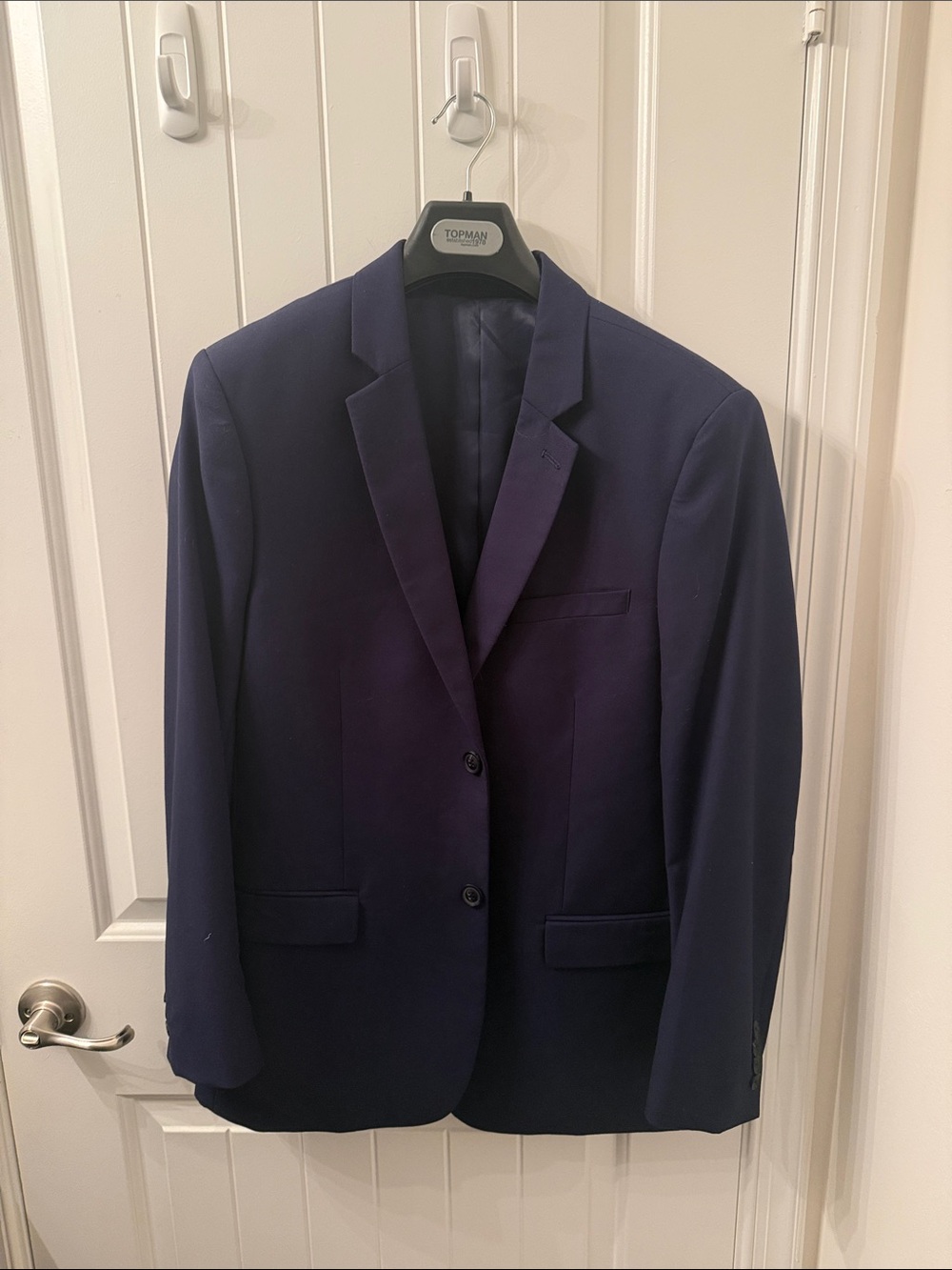 Topman Classic Navy Single-Breasted Blazer